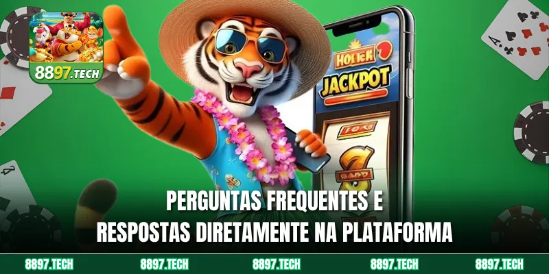 Perguntas frequentes e respostas diretamente na plataforma